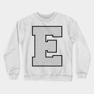 E Black Crewneck Sweatshirt